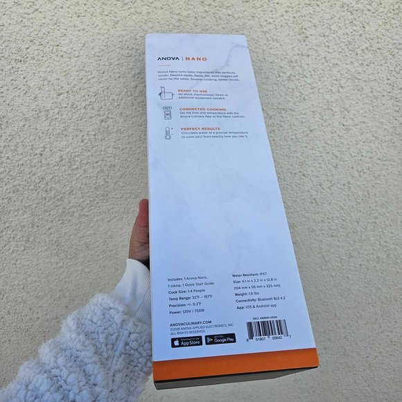 Anova Culinary Sous Vide Precision Cooker Nano 2.0 bluetooth New - Picture 16 of 16